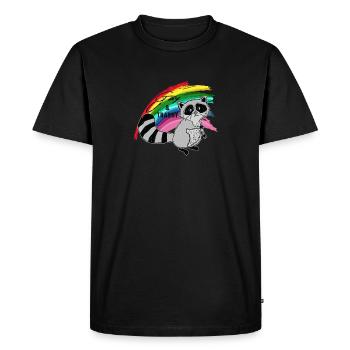 Gay et Trash - T-shirt Premium bio Homme - noir - Devant - Nico (187cm)