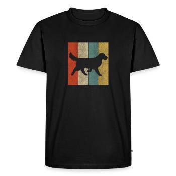Golden Retriever chiens cadeaux chien caresses - T-shirt Premium bio Homme - noir - Devant - Nico (187cm)