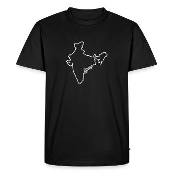 India New Delhi Home Gift - Men's Premium Organic T-Shirt - black - Front - Nico (187cm)