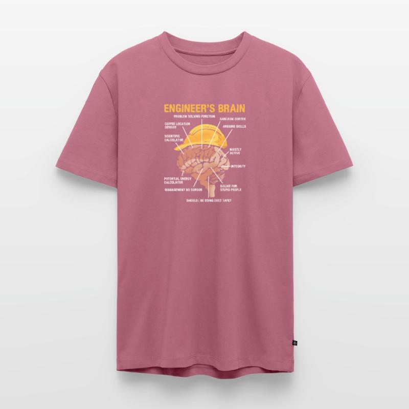 Engineer Brain Mechanical Engineering Electrical Engineering Men's Premium Organic T-Shirt