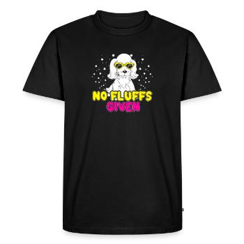 No Fluffs Given Poodle Pet Dog Fur Gift - Men's Premium Organic T-Shirt - black - Front - Nico (187cm)