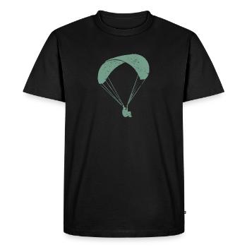 Vintage paragliding paragliding paragliding tshirt - Men's Premium Organic T-Shirt - black - Front - Nico (187cm)