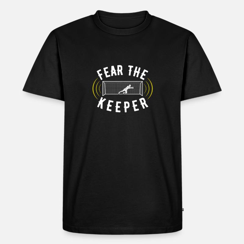 Torwart - Männer Premium Bio T-Shirt - Schwarz