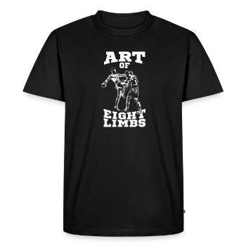 Muay Thai - T-shirt Premium bio Homme - noir - Devant - Nico (187cm)