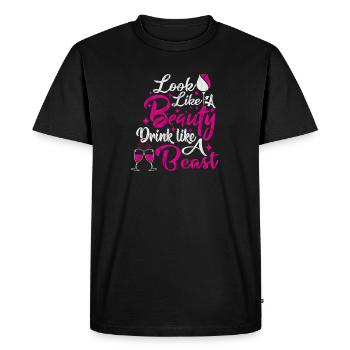 Hen party bride bachelorette party - Men's Premium Organic T-Shirt - black - Front - Nico (187cm)