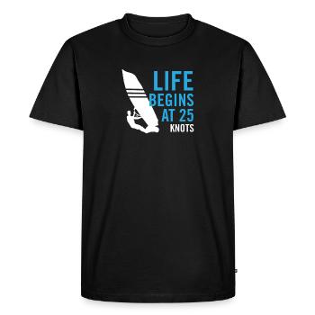 Funny Windsurf Design Windsurfing - Men's Premium Organic T-Shirt - black - Front - Nico (187cm)