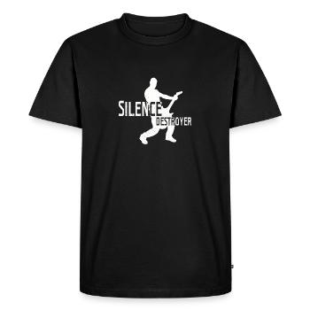 Guitare électrique guitare électrique - T-shirt Premium bio Homme - noir - Devant - Nico (187cm)