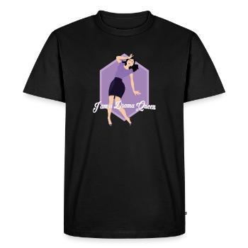 Drama Queen - Men's Premium Organic T-Shirt - black - Front - Nico (187cm)