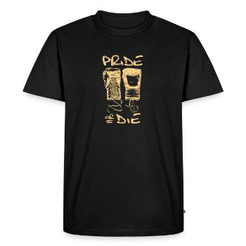 boxe - T-shirt Premium bio Homme - noir - Devant - Nico (187cm)