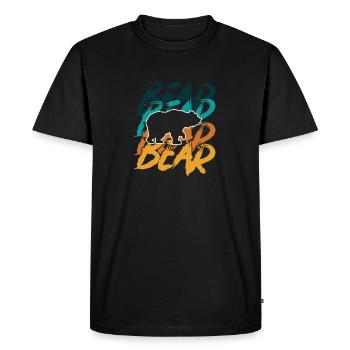 Bear bears - Men's Premium Organic T-Shirt - black - Front - Nico (187cm)