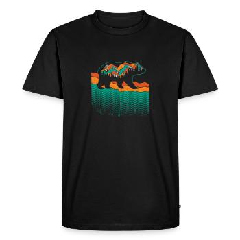 Bear bears - Men's Premium Organic T-Shirt - black - Front - Nico (187cm)