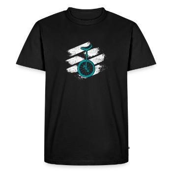 Monocycle - T-shirt Premium bio Homme - noir - Devant - Nico (187cm)