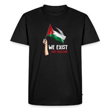 Palestine - Men's Premium Organic T-Shirt - black - Front - Nico (187cm)