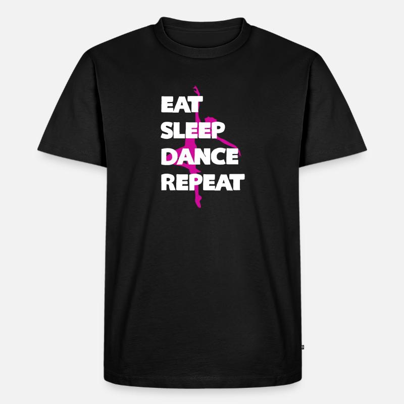 Manger dormir répéter - T-shirt Premium bio Homme - noir
