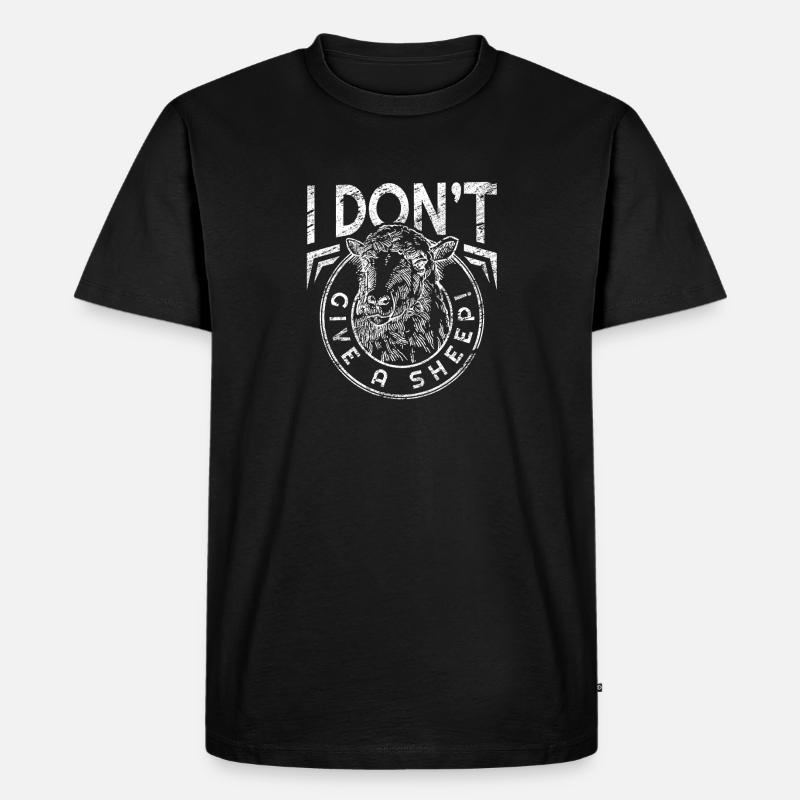 Schaf - Männer Premium Bio T-Shirt - Schwarz