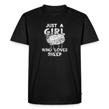 Mouton - T-shirt Premium bio Homme - noir - Devant - Nico (187cm)