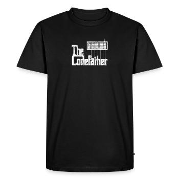 Conception de programmeur drôle Le graphique Codefather - T-shirt Premium bio Homme - noir - Devant - Nico (187cm)