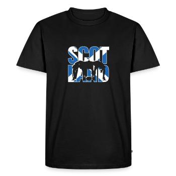 Scotland Rugby 2019 Kit de ventilateurs pour Scottish - T-shirt Premium bio Homme - noir - Devant - Nico (187cm)