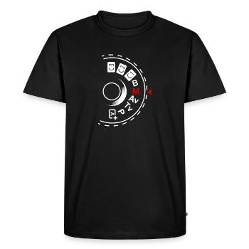 Shoot Manual Photography Lovers graphique - T-shirt Premium bio Homme - noir - Devant - Nico (187cm)