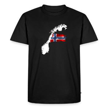 Norwegian white - Men's Premium Organic T-Shirt - black - Front - Nico (187cm)