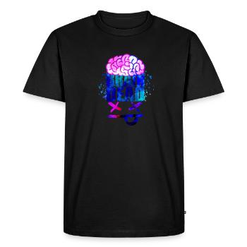 Brain Dead - T-shirt Premium bio Homme - noir - Devant - Nico (187cm)