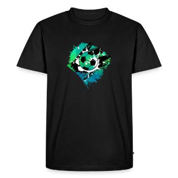 football - T-shirt Premium bio Homme - noir - Devant - Nico (187cm)