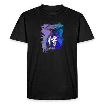 samouraï - T-shirt Premium bio Homme - noir - Devant - Nico (187cm)