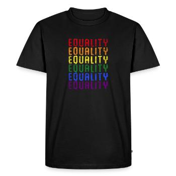 LGBT - T-shirt Premium bio Homme - noir - Devant - Nico (187cm)
