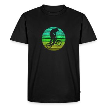 BMX - T-shirt Premium bio Homme - noir - Devant - Nico (187cm)