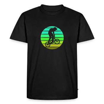 BMX - T-shirt Premium bio Homme - noir - Devant - Nico (187cm)
