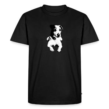 Parson Russell Terrier Jack Russell - Men's Premium Organic T-Shirt - black - Front - Nico (187cm)