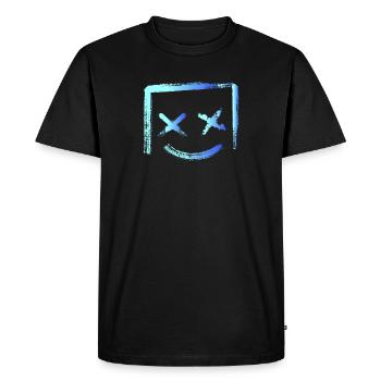 Nouveauté Cadeau Smores imprimer Happy Gushmallow - T-shirt Premium bio Homme - noir - Devant - Nico (187cm)
