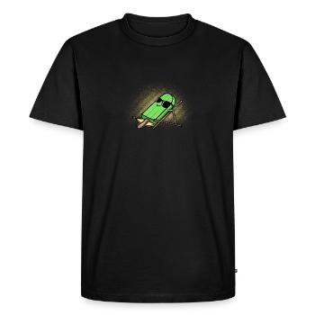 cadeau de bain de soleil popsicle - T-shirt Premium bio Homme - noir - Devant - Nico (187cm)
