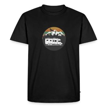 Camping car camping car - T-shirt Premium bio Homme - noir - Devant - Nico (187cm)
