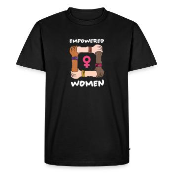 feminist - Men's Premium Organic T-Shirt - black - Front - Nico (187cm)