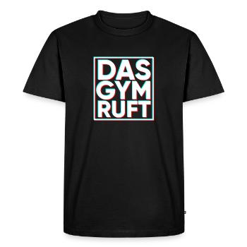 athlète - T-shirt Premium bio Homme - noir - Devant - Nico (187cm)