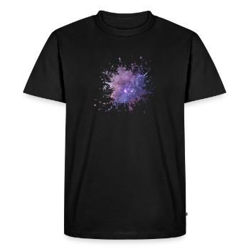 Couleur de l'espace, goutte de couleur dans l'univers, cadeau - T-shirt Premium bio Homme - noir - Devant - Nico (187cm)