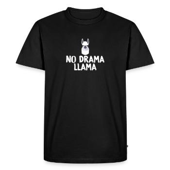 Pas de drame Llama Positive Vibes - T-shirt Premium bio Homme - noir - Devant - Nico (187cm)