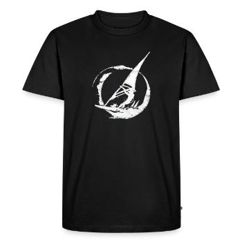 Planche à voile, surf, cadeau de kitesurf - T-shirt Premium bio Homme - noir - Devant - Nico (187cm)