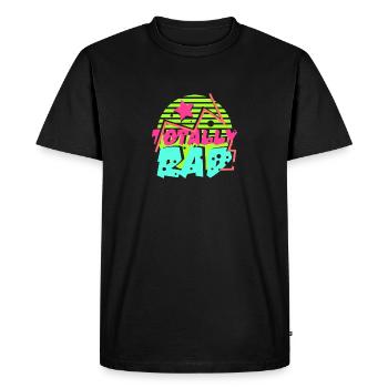 80's Gift Party Retro Gaudy Colors - Men's Premium Organic T-Shirt - black - Front - Nico (187cm)