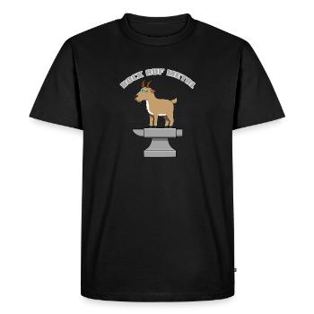 Mâle en métal - T-shirt Premium bio Homme - noir - Devant - Nico (187cm)
