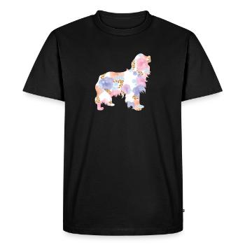 Cavalier King Spaniel Funny dog - Men's Premium Organic T-Shirt - black - Front - Nico (187cm)