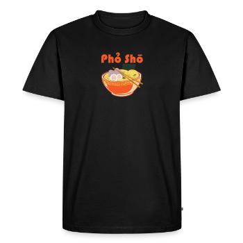 Cadeau de soupe au bœuf Pho Sho - T-shirt Premium bio Homme - noir - Devant - Nico (187cm)