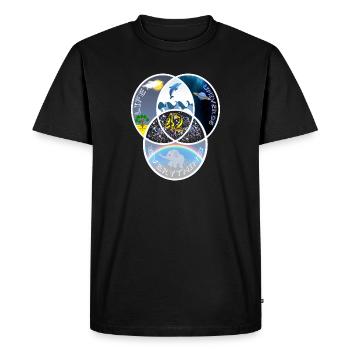 42 Answer Life Universe - Men's Premium Organic T-Shirt - black - Front - Nico (187cm)