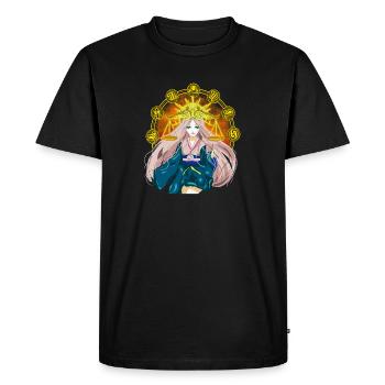 Anime Princesse Magique Céleste Manga Fille - T-shirt Premium bio Homme - noir - Devant - Nico (187cm)
