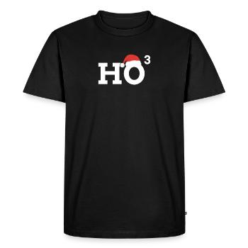 Ho Ho Ho Cubic Ho Ho 3 Le temps des fêtes et - T-shirt Premium bio Homme - noir - Devant - Nico (187cm)