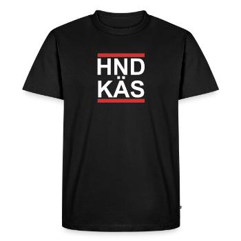 Handkäse Äppler Hessen Germany Funny Gift - Men's Premium Organic T-Shirt - black - Front - Nico (187cm)