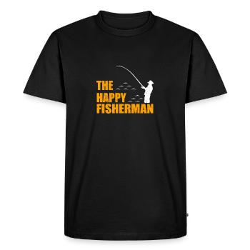 Fisherman - Men's Premium Organic T-Shirt - black - Front - Nico (187cm)