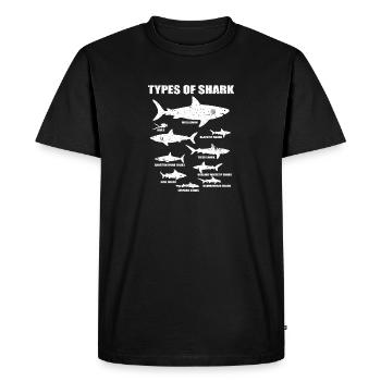 Requin Fan Nature Espèces Drôle Plongeur Tigre Cadeau - T-shirt Premium bio Homme - noir - Devant - Nico (187cm)