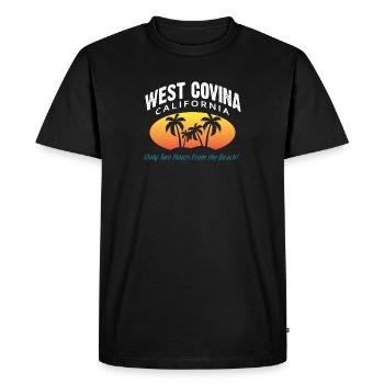 West Covina California Fun Crazy Girlfriend Cadeau - T-shirt Premium bio Homme - noir - Devant - Nico (187cm)